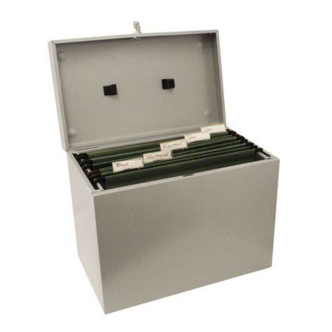 metal file box field|metal filing box tesco.